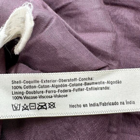 Free People Purple Button Front 3/4 Sleeve Lace Dress Womens Size Small Boho - Picture 15 of 16